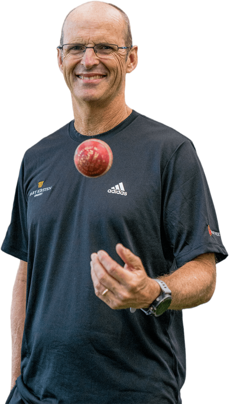 Gary Kirsten with a cricket ball